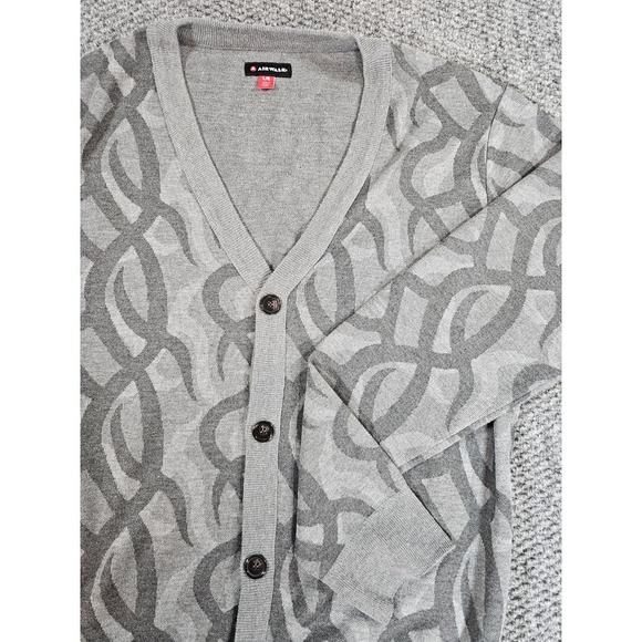 Airwalk Other - Airwalk Gray Cardigan Mens Large Sweater Full Button Sweatshirt Soft Grandpa